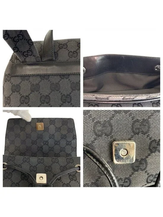 Gucci Black GG Canvas 003 Backpack - Picture 5 of 9